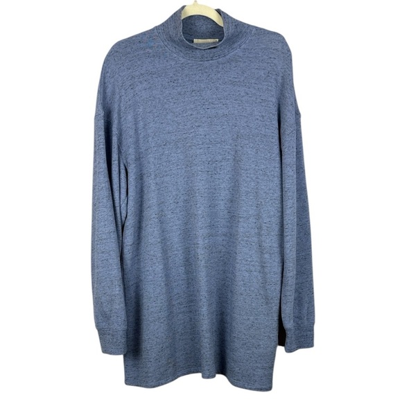 Wilfred Sweaters - Aritzia Wilfred Free Cotton Blend Oversized Light Blue Knit Turtleneck Med Top